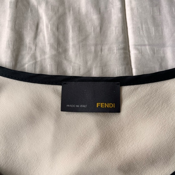 Fendi Wool Blend Top 38 Cream / Black - Picture 6 of 16
